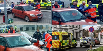 Řidič srazil pacientku přímo v areálu nemocnice a z místa ujel - aktualizováno