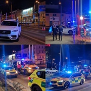 Střet těžce opilé chodkyně s autem před Plazou