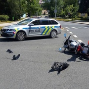 Řidič nedal přednost motocyklu