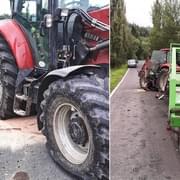 Kuriózní nehoda traktoru