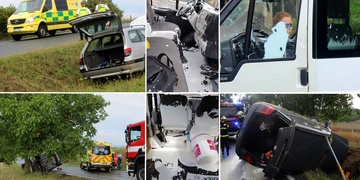 Tři odpolední nehody, tekla krev, ale i bílá barva