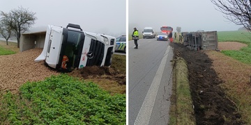 Brambory se vrátily na pole, bohužel i s kamionem