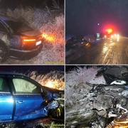 Smetl protijedoucí auto a z místa utekl