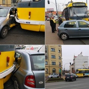 Vjel přímo před tramvaj