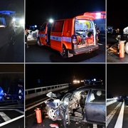 Auto smetlo muže na dálnici D5