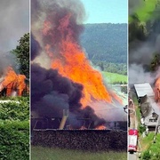Rozsáhlý požár - na místě je již 14 jednotek hasičů a dochází ke kolapsům zasahujících z horka