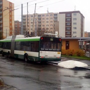 Výbuch na trolejbusu v Plzni