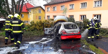 Požár auta