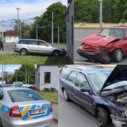 Auto proletělo zastávkou a srazilo zde chodkyni + nehoda Rokycanská  + 