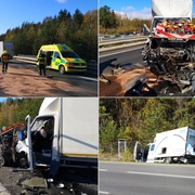 Předjížděl kolonu a smetl dělníky údržby