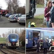 Muže vlak usmrtil, dívka unikla se zraněním