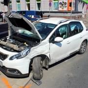 Dopravní nehoda na náměstí T. G. Masaryka