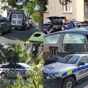 Muž ženě rozbil hlavu kladivem, na místě zasahují policisté s balistickými štíty a samopaly