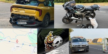 Motorkář způsobil nehodu, svůj motocykl nechal na místě a s kamarádem ujel