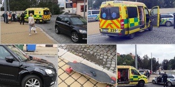 Jezdce na elektrickém longboardu srazilo auto