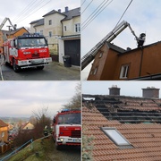 Kvůli ohni se v domě propadly i podlahy