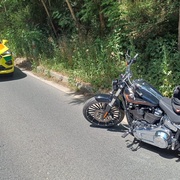 Střet motorkáře s divočákem