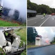 Cyklista zemřel pod koly kamionu