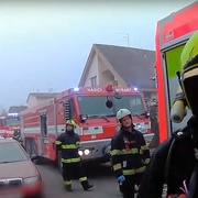 Požár ve sklepě rodinného domu