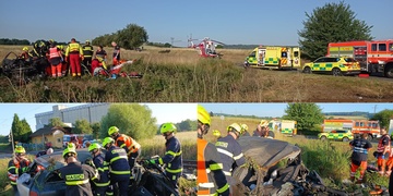 Vlak na přejezdu smetl a rozdrtil auto