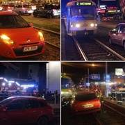 Auto v kolejišti (zase)