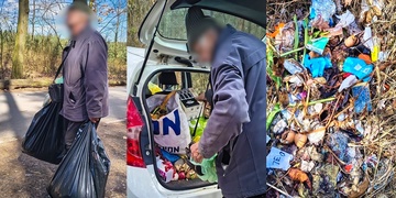 Senior už půl roku rozhazuje pytle odpadků v lese v Plzni Bolevci