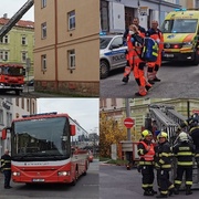 Útočník pobodal dvě osoby, zapálil byt a pokusil se utéct přes střechy - aktualizováno