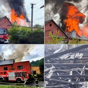 Požár rodinného domu