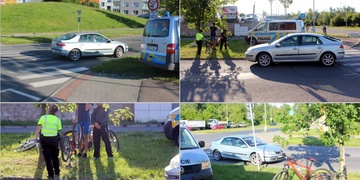 Střet dítěte jedoucího na kole s vozidlem