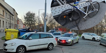 Střet cyklisty s osobním autem