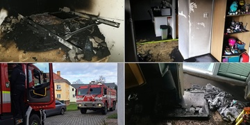 Požár v bytovém domě