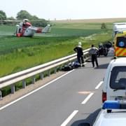 Smrt motocyklisty mezi Kožlany a Kralovicemi