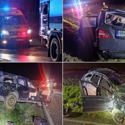 Vyletěl z vozovky a několikrát se s autem převrátil