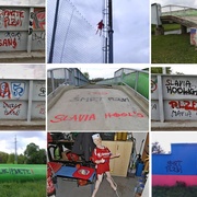 Sprejer zaútočil na areál Viktorky