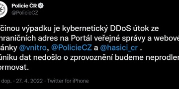 Útok hackerů vyřadil stránky policie, hasičů i ministerstva vnitra