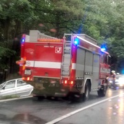 Řidička vezoucí dítě havarovala u Plas do lesa