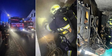 Požár rodinného domu