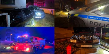 Zfetovaného řidiče vyděsil policejní psovod, který ho chtěl pouze upozornit na nerozsvícená světla, a začal zběsile ujíždět