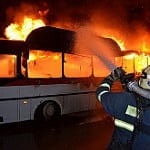 Požár autobusu