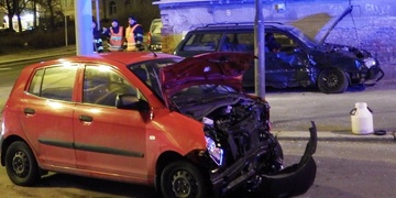 Dopravní nehoda v centru Plzně