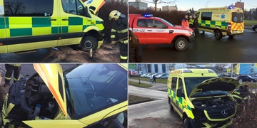 Záchranáři jedoucí k případu havarovali