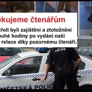 Podezřelí zajištěni v Horní Bříze - DĚKUJEME VÁM