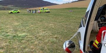 Havárie paraglidistky