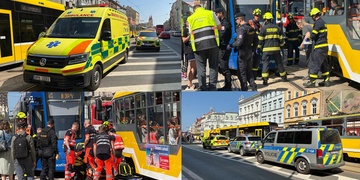 Tramvaj v centru Plzně srazila malé dítě