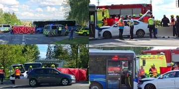 Hromadná dopravní nehoda, jeden mrtvý