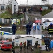Požár v Plzni Na Sklárně, tři lidé skončili v péči záchranářů