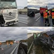 Vážná nehoda uzavřela dálnici D5