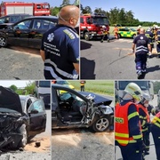 Čelní střet u Dobřan, na místě tři zranění