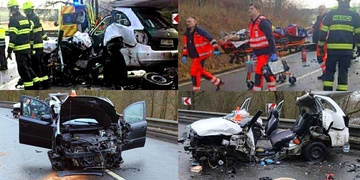 Tragická dopravní nehoda, jeden mrtvý a několik zraněných