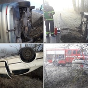 Koukal na havárii a havaroval sám